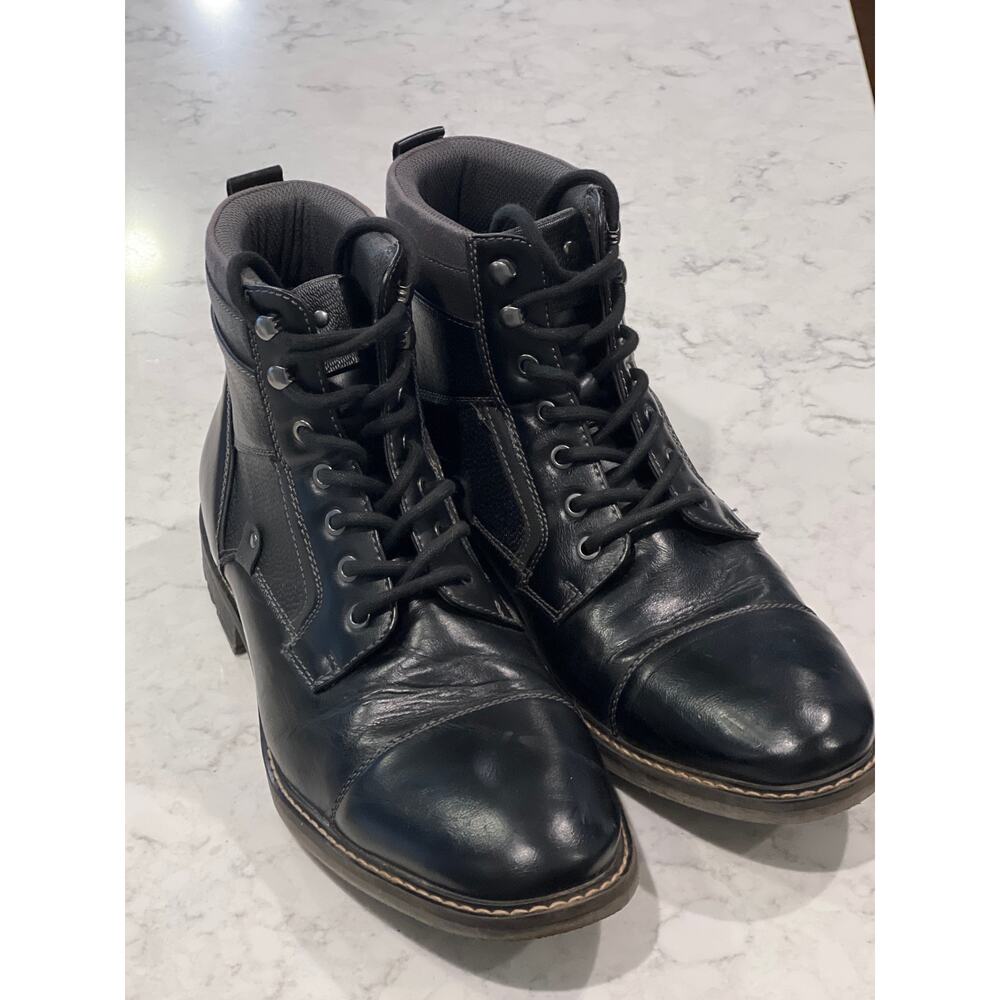 Sonoma Goods For Life® Graham Men’s Lace Up Ankle Boots Cap Toe Size 13‎ Black
